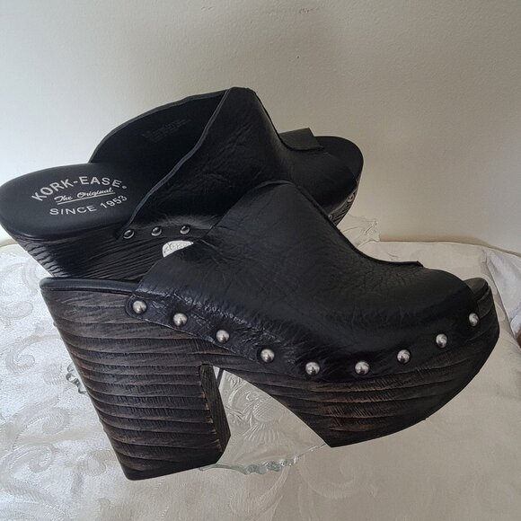 Kork-Ease Deanna Black leather with Black platform.   Excellent condition. - Picture 7 of 10